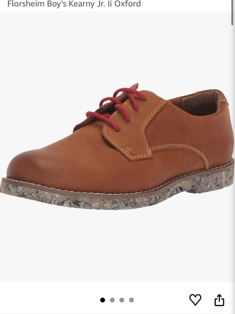 Florsheim Brown kearney jr Oxford size 4